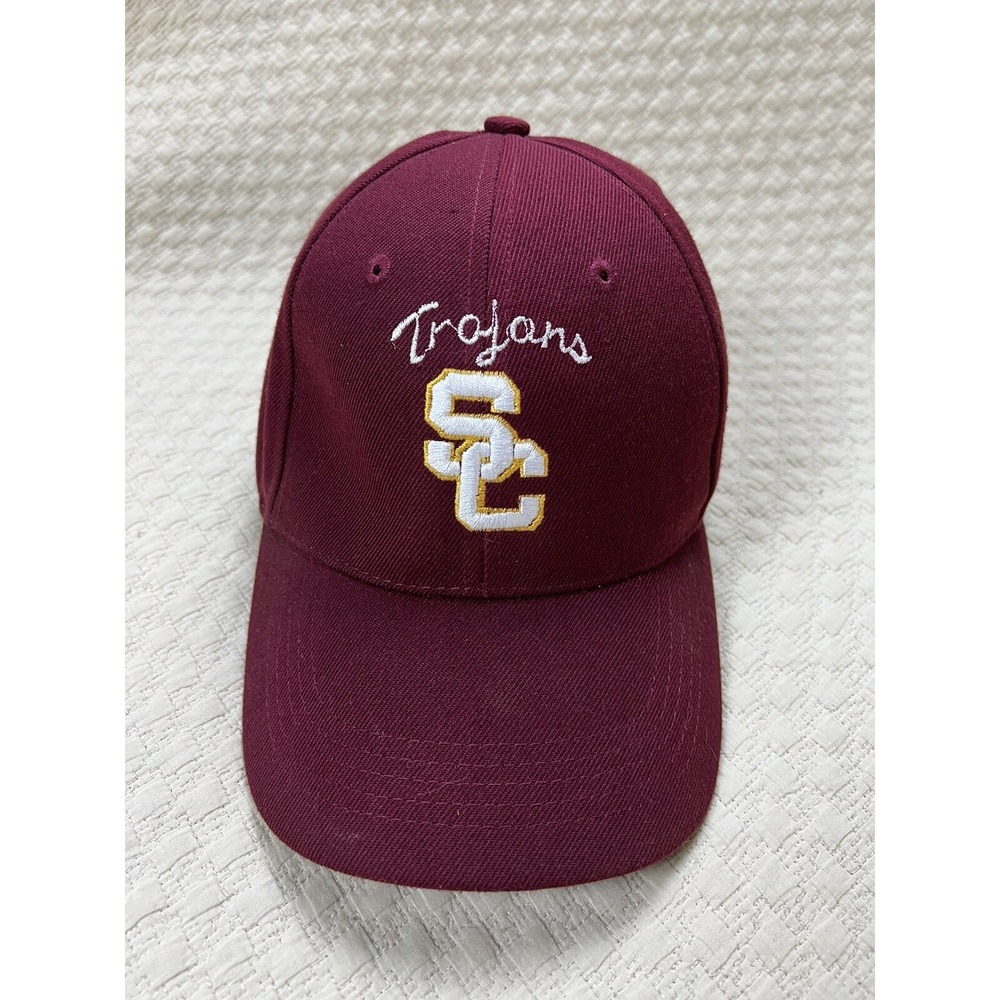 Vintage USC Baseball Hat Burgundy White And Gold Adjustable | One Size